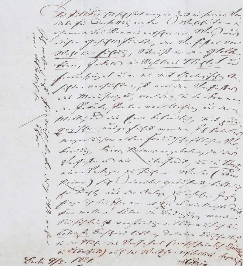 Lot 2523, Auction 127, Hitzig, Julius Eduard, Brief mit 3 Beigaben an A. M. Schlesinger. 1821