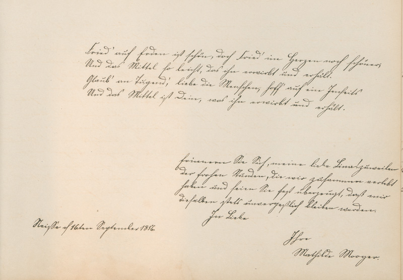 Lot 2540, Auction 127, Poesie-Album, eines jungen Mädchens aus schlesischem Adel. 1854-1858