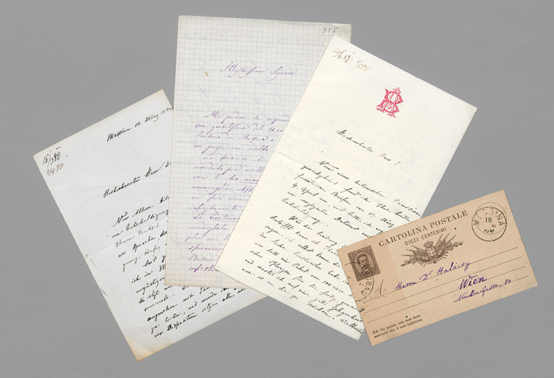 Lot 2557, Auction  127, Borzì, Antonino, 3 Briefe und eine Karte an Eugen von Halácsy. 1876-1880 