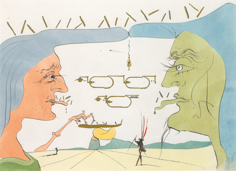 Lot 3071, Auction  127, Dali, Salvador, 16 kolorierte und pochoir-kolorierte Original-Kaltnadelradierungen auf Arches-Velin