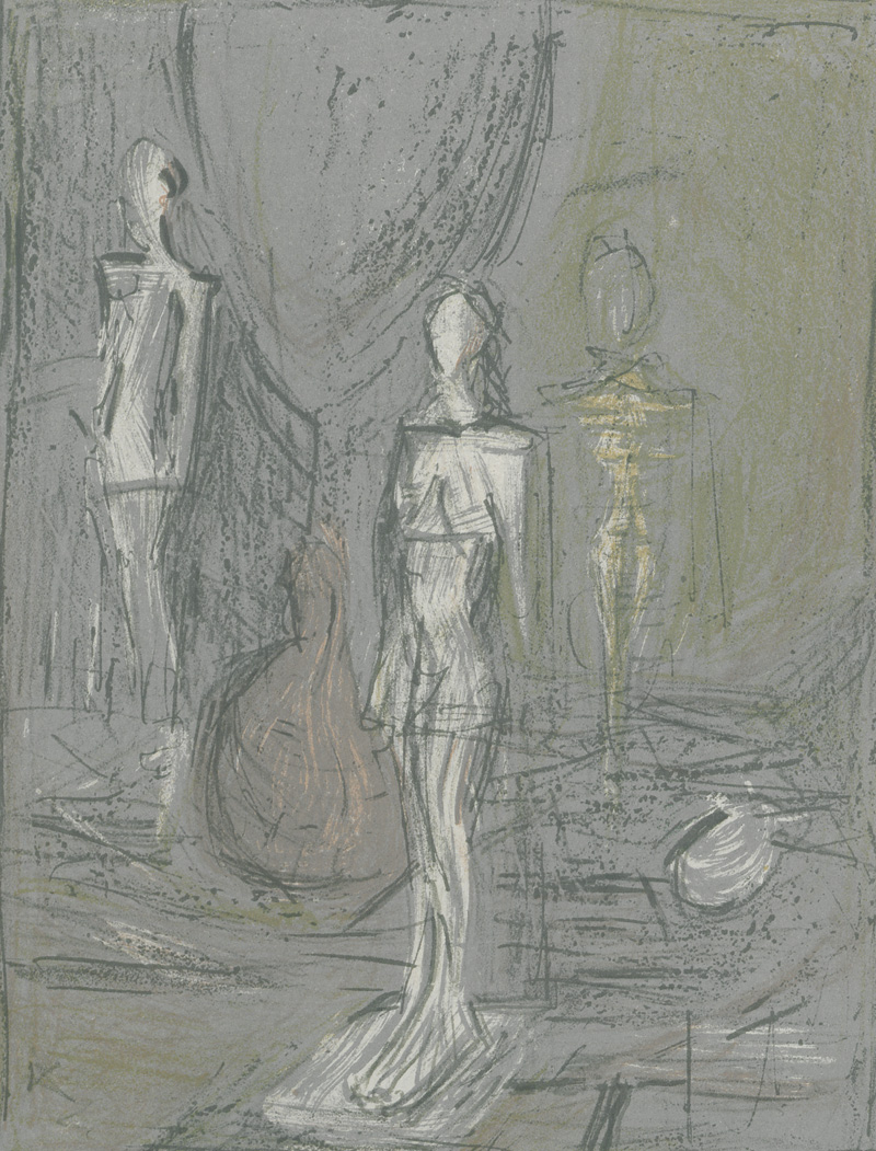 Lot 3113, Auction  127, Derrière le Miroir und Giacometti, Alberto, No. 39/40, No. 65 und No. 98. 4 Ausgaben (in 3 Heften) in 1 Band